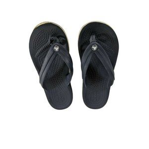 Kids Unisex Croc Crocband Casual Flip Flop Sandal Slides Navy Relaxed Fit Sz 12